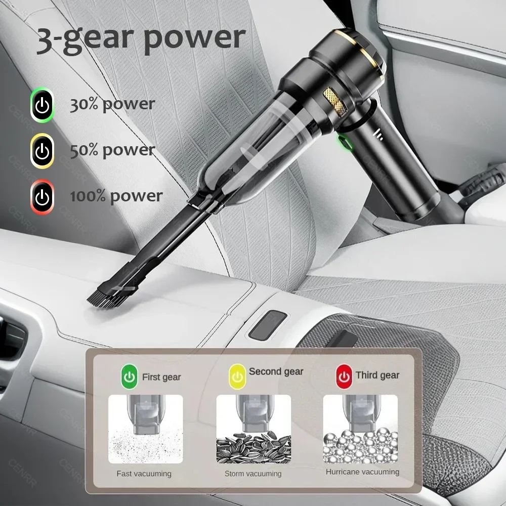 Cordless Car Vacuum Cleaner 3-Speed 2 Cordless Car Vacuum Cleaner 3-Speed - Image 2