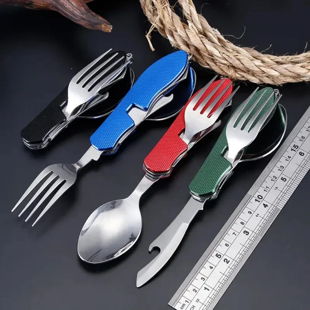 Foldable 4-in-1 Camping Cutlery 2 Foldable 4-in-1 Camping Cutlery - Image 2