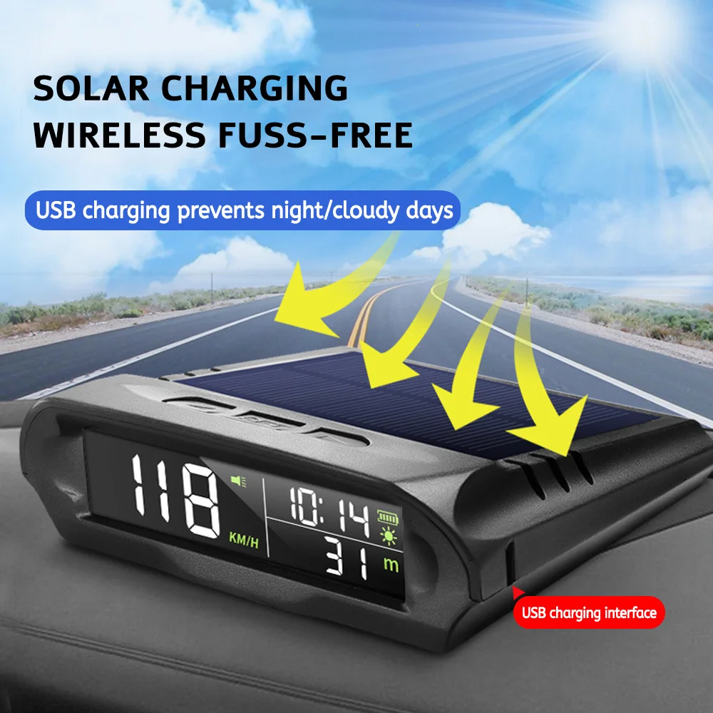 Solar GPS Head-Up Speed Display 1 Solar GPS Head-Up Speed Display