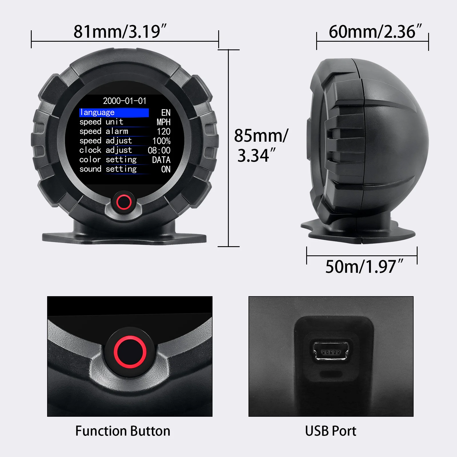 GPS HUD Display With Inclinometer 6 GPS HUD Display With Inclinometer - Image 6