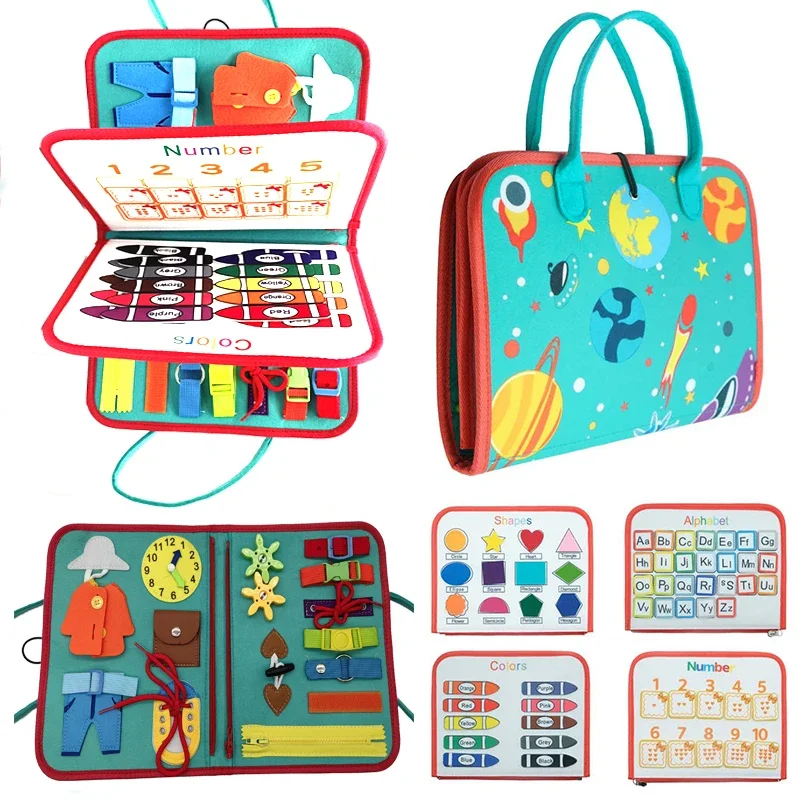 Felt Activity Quiet Book For Travel 1 Felt Activity Quiet Book For Travel