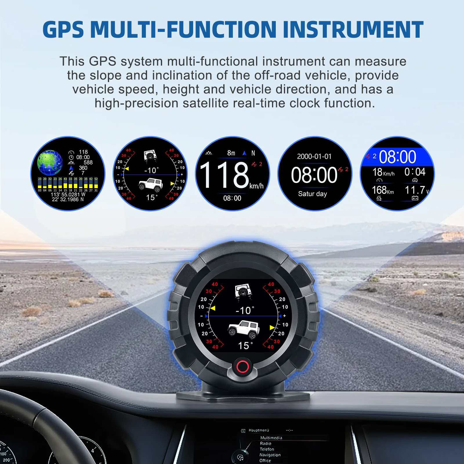GPS HUD Display With Inclinometer 3 GPS HUD Display With Inclinometer - Image 3
