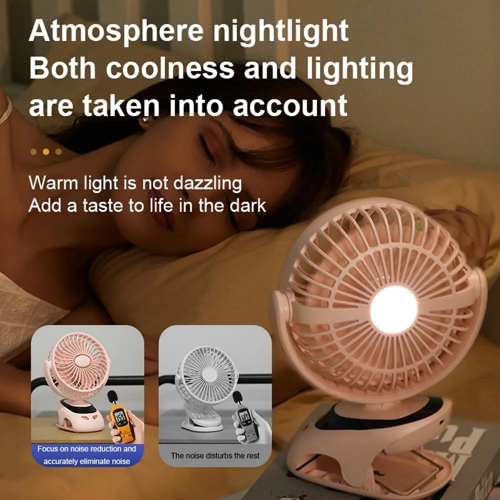Rechargeable USB Clip-On Desk Fan 4 Rechargeable USB Clip-On Desk Fan - Image 4