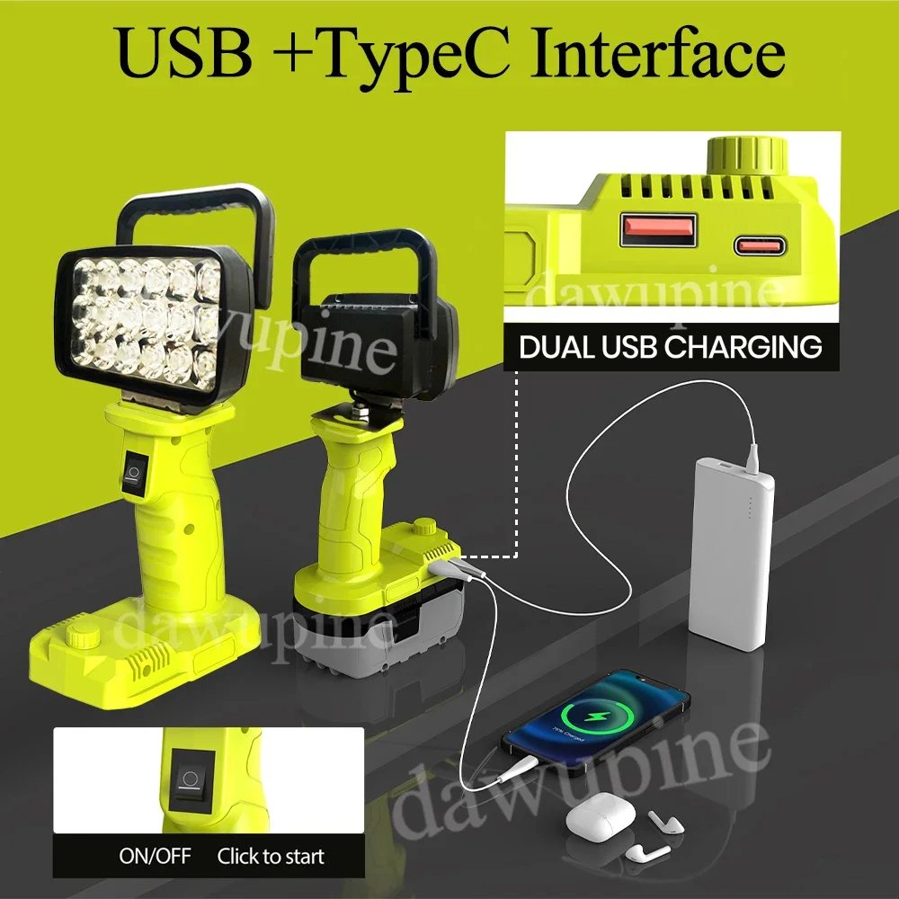 18 LED 18V Battery Compatible Lantern 2 18 LED 18V Battery Compatible Lantern - Image 2