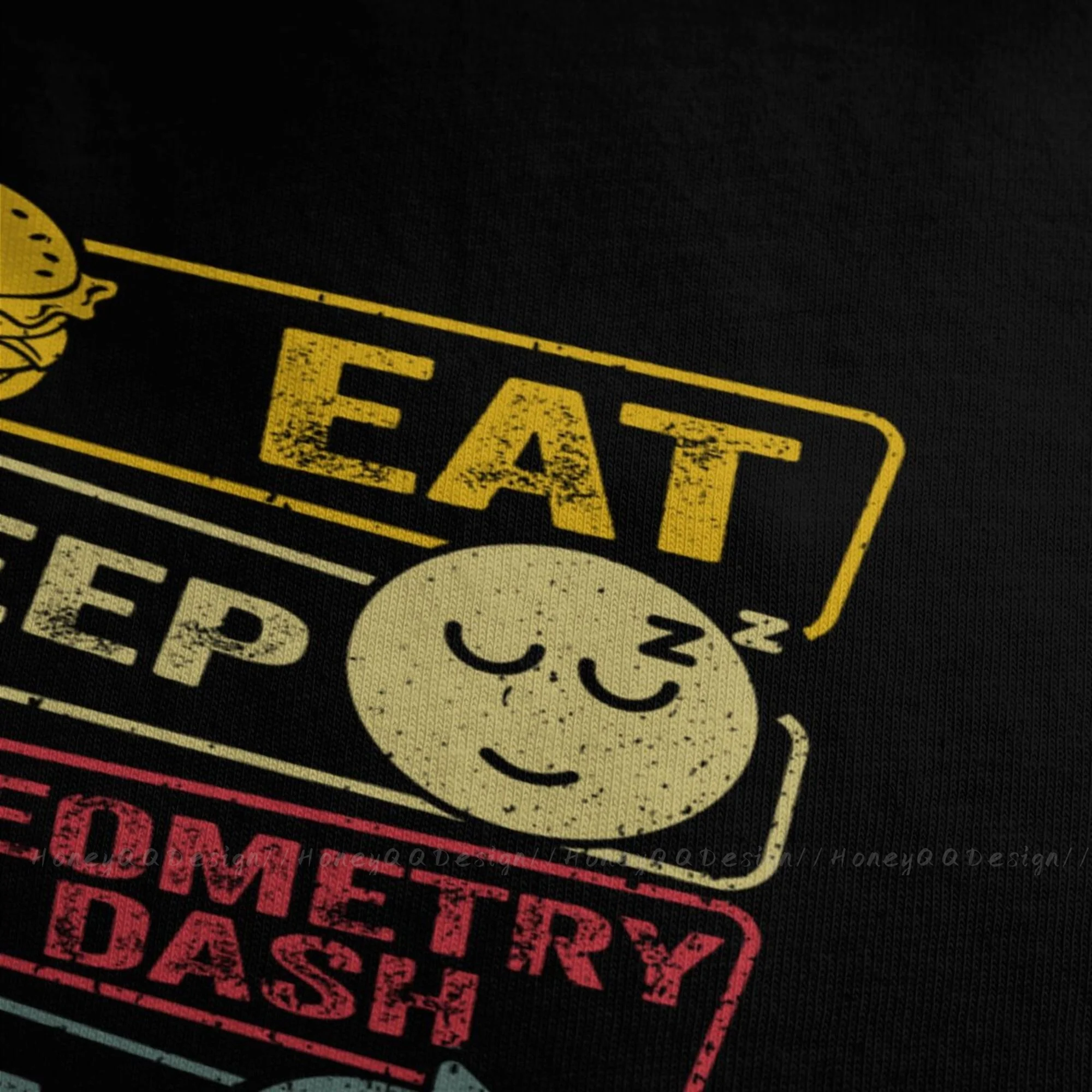 Geometry Dash Print Cotton T-Shirt 3 Geometry Dash Print Cotton T-Shirt - Image 3